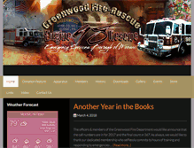 Tablet Screenshot of greenwoodfiredept.com